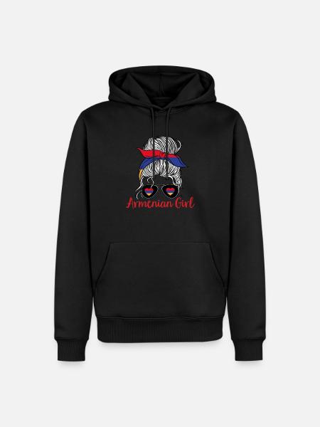 Armenian flag Armenia - Men’s Premium Organic Hoodie - black