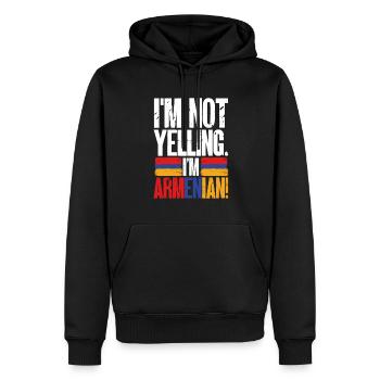 Armenische Flagge Armenien - Männer Premium Bio Hoodie - Schwarz - Vorne - Nico (187cm)