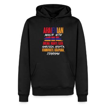 Armenische Flagge Armenien - Männer Premium Bio Hoodie - Schwarz - Vorne - Nico (187cm)