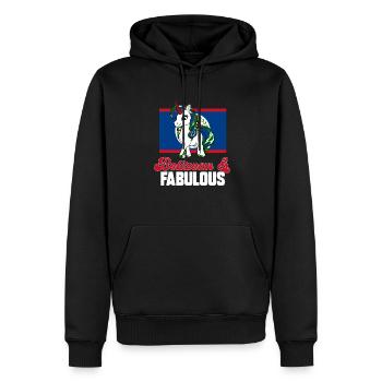 Belize Flagge Belizer - Männer Premium Bio Hoodie - Schwarz - Vorne - Nico (187cm)