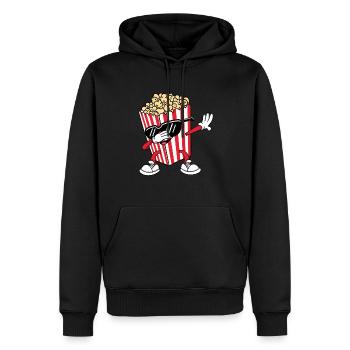 Cool Dabbing Popcorn Théâtre Cinéma Snack Funny Ki - Sweat à capuche Premium bio Homme - noir - Devant - Nico (187cm)