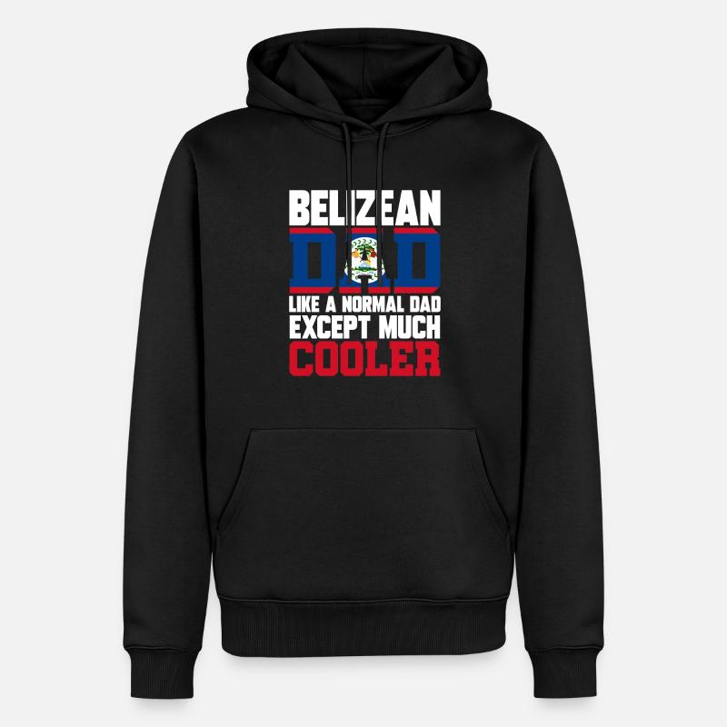 Belize Drapeau Belizer - Sweat à capuche Premium bio Homme - noir