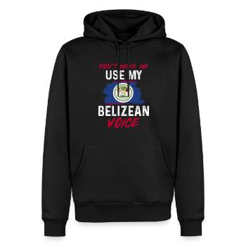 Belize Flagge Belizer - Männer Premium Bio Hoodie - Schwarz - Vorne - Nico (187cm)