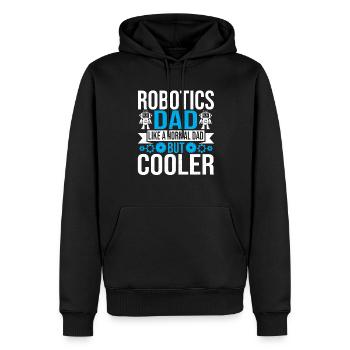 Droid Builder Robotics Dad Father Men Build Robot - Männer Premium Bio Hoodie - Schwarz - Vorne - Nico (187cm)