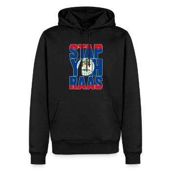 Belize Flagge Belizer - Männer Premium Bio Hoodie - Schwarz - Vorne - Nico (187cm)