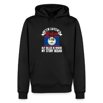 Belize Flagge Belizer - Männer Premium Bio Hoodie - Schwarz - Vorne - Nico (187cm)