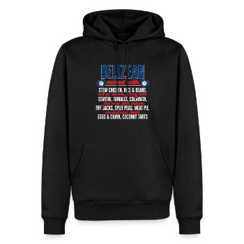Belize Flagge Belizer - Männer Premium Bio Hoodie - Schwarz - Vorne - Nico (187cm)