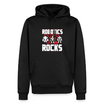 Cool Robotics Rocks Cute Droid Builder Build Robot - Sweat à capuche Premium bio Homme - noir - Devant - Nico (187cm)