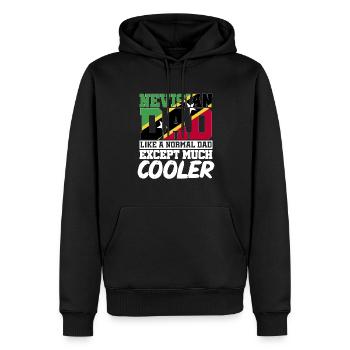 St. Kitts und Nevis Flagge - Männer Premium Bio Hoodie - Schwarz - Vorne - Nico (187cm)