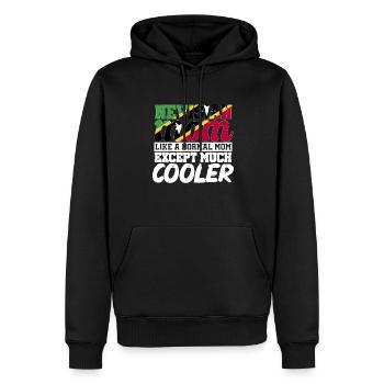 St. Kitts und Nevis Flagge - Männer Premium Bio Hoodie - Schwarz - Vorne - Nico (187cm)