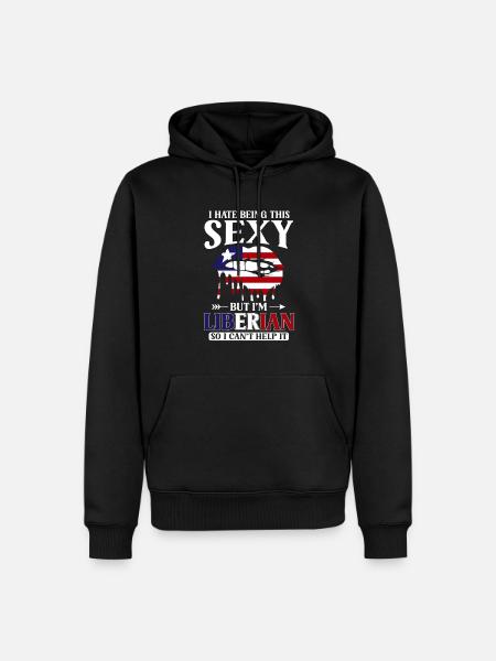 Liberia Flag Liberians - Men’s Premium Organic Hoodie - black