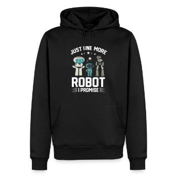 Droid Builder Juste un robot de plus, je vous le promets, drôle - Sweat à capuche Premium bio Homme - noir - Devant - Nico (187cm)