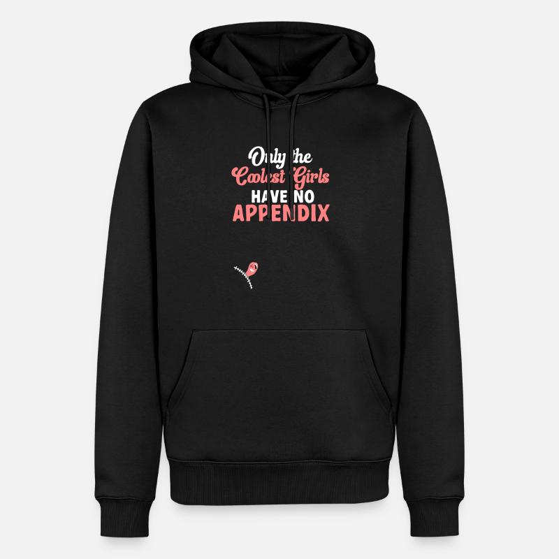 Appendicectomie Appendicite - Sweat à capuche Premium bio Homme - noir