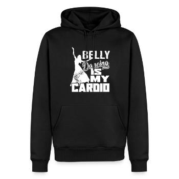 Belly Dance Belly Dancing Is My Cardio - Men’s Premium Organic Hoodie - black - Front - Nico (187cm)