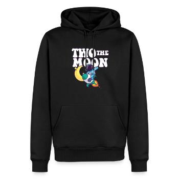 2nd Birthday Party Theme Outer Space Two The Moon - Männer Premium Bio Hoodie - Schwarz - Vorne - Nico (187cm)