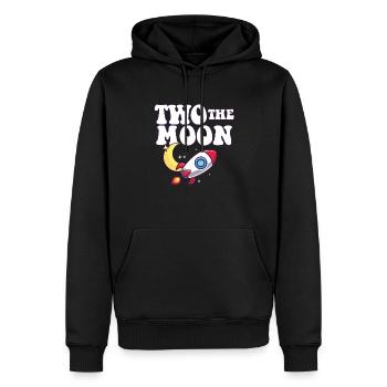 Espace extra-atmosphérique 2e anniversaire fête thème deux la lune - Sweat à capuche Premium bio Homme - noir - Devant - Nico (187cm)