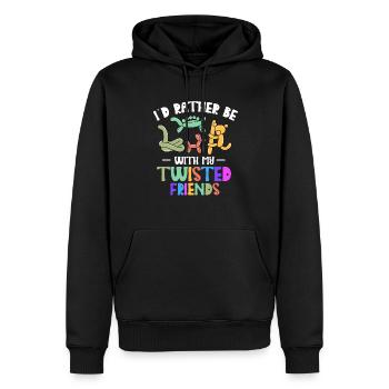 Balloon Animal Party Balloon Artist - Sweat à capuche Premium bio Homme - noir - Devant - Nico (187cm)