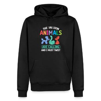 Luftballon Tier Party Ballonkünstler - Männer Premium Bio Hoodie - Schwarz - Vorne - Nico (187cm)