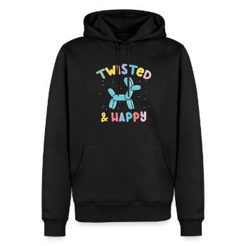 ballon animal fête ballon artiste - Sweat à capuche Premium bio Homme - noir - Devant - Nico (187cm)