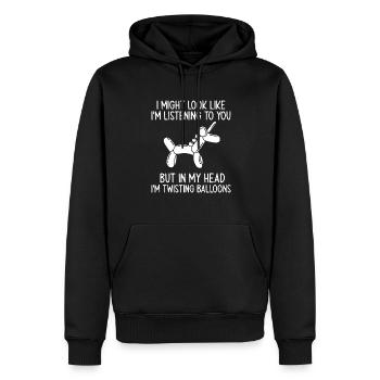 Luftballon Tier Party Ballonkünstler - Männer Premium Bio Hoodie - Schwarz - Vorne - Nico (187cm)