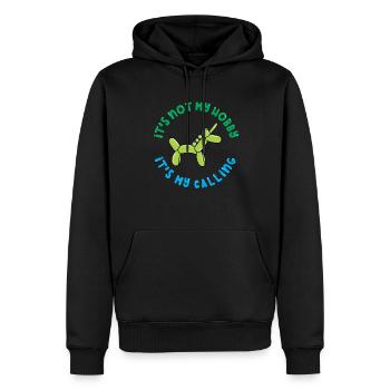 ballon animal fête ballon artiste - Sweat à capuche Premium bio Homme - noir - Devant - Nico (187cm)