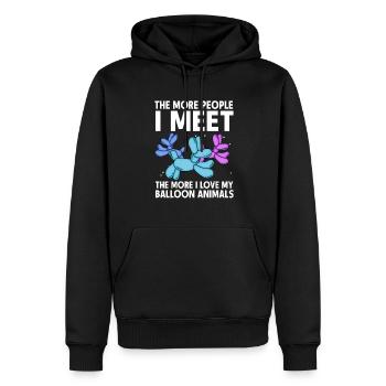 Balloon Animal Party Balloon Artist - Sweat à capuche Premium bio Homme - noir - Devant - Nico (187cm)