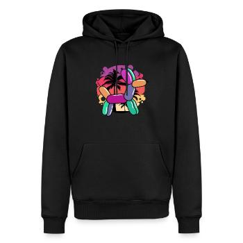 Luftballon Tier Party Ballonkünstler - Männer Premium Bio Hoodie - Schwarz - Vorne - Nico (187cm)