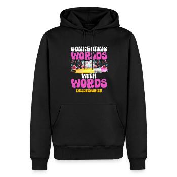 Lehrkraft Englisch Zweitsprache Fremdsprache - Männer Premium Bio Hoodie - Schwarz - Vorne - Nico (187cm)