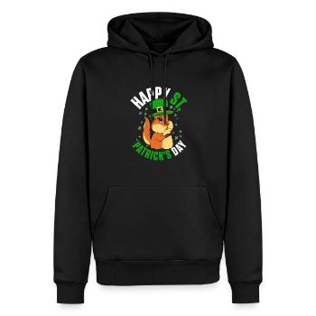 Squirrel Enthusiast Kids Cute Animal Happy St. Pat - Männer Premium Bio Hoodie - Schwarz - Vorne - Nico (187cm)