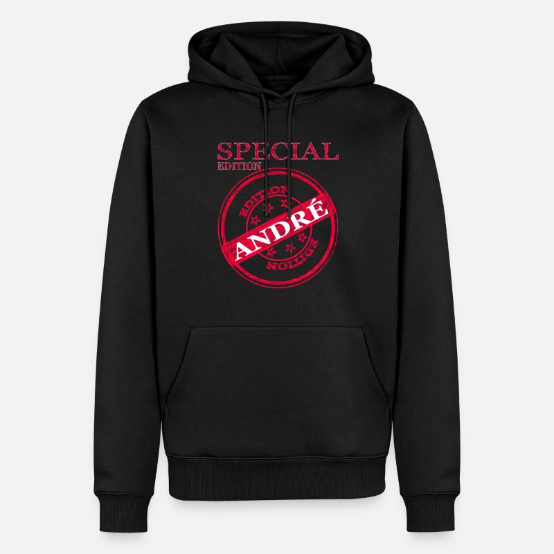 Ich heiße André ich bin André König André Geschenk - Männer Premium Bio Hoodie - Schwarz