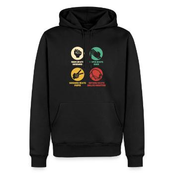 Achterbahn Rollercoaster Freizeitpark - Männer Premium Bio Hoodie - Schwarz - Vorne - Nico (187cm)