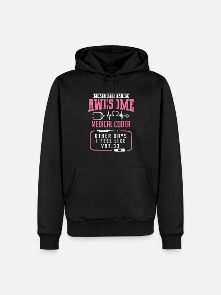 Medizinischer Kodierer Kodierfachkraft - Männer Premium Bio Hoodie - Schwarz
