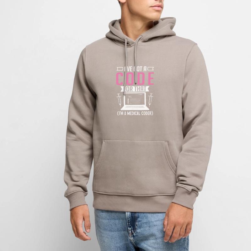 Medical Coder Coding Specialist Men’s Premium Organic Hoodie