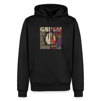 Neurologie Krankenschwester Gehirn Neurologin - Männer Premium Bio Hoodie - Schwarz - Vorne - Nico (187cm)