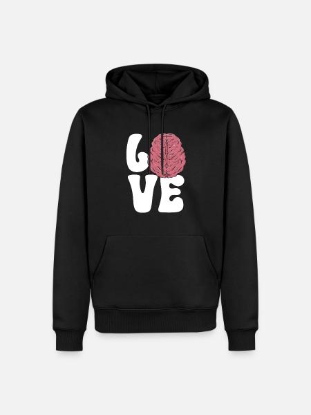 Neurology, Nurse, Brain, Neurologist - Men’s Premium Organic Hoodie - black
