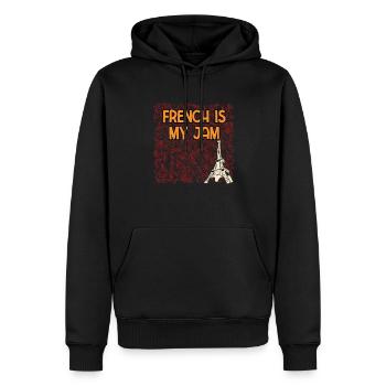 French Is My Jam Sayings France Quotes Paris - Männer Premium Bio Hoodie - Schwarz - Vorne - Nico (187cm)