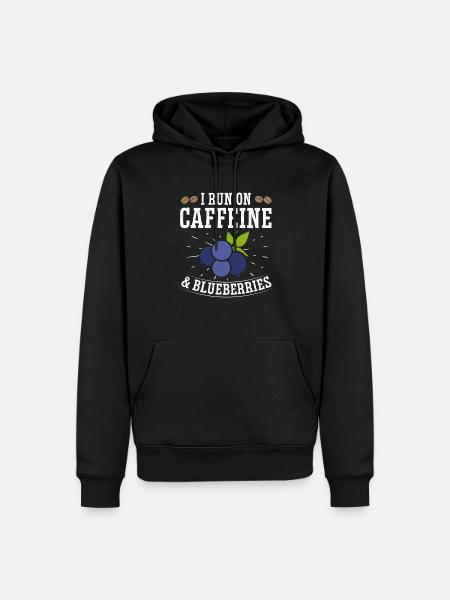 Blueberry, Fruit, Blueberry - Men’s Premium Organic Hoodie - black