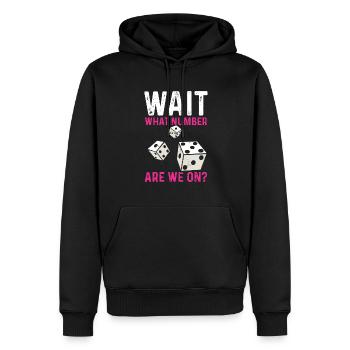 Bunco Dice Game - Men’s Premium Organic Hoodie - black - Front - Nico (187cm)