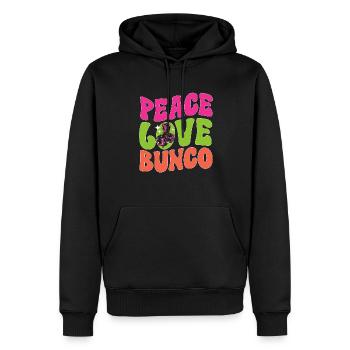 Bunco Dice Game - Men’s Premium Organic Hoodie - black - Front - Nico (187cm)