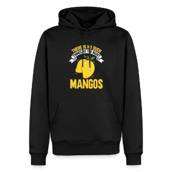 Mango Frucht Mango - Männer Premium Bio Hoodie - Schwarz - Vorne - Nico (187cm)