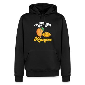 Mango Frucht Mango - Männer Premium Bio Hoodie - Schwarz - Vorne - Nico (187cm)