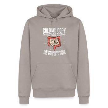 Gastroenterologie Endoskopie Koloskopie - Männer Premium Bio Hoodie - Taupe - Vorne - Nico (187cm)