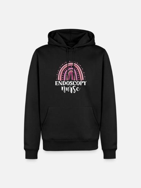 Gastroenterology Endoscopy Colonoscopy - Men’s Premium Organic Hoodie - black