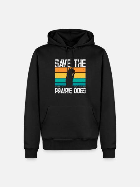 Prairie dog - Men’s Premium Organic Hoodie - black