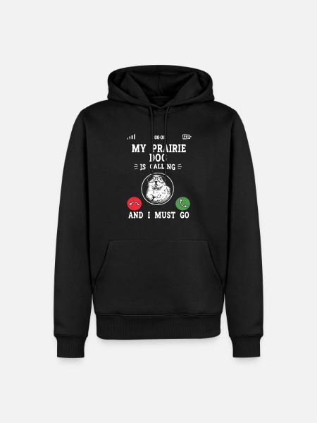 Prairie dog - Men’s Premium Organic Hoodie - black