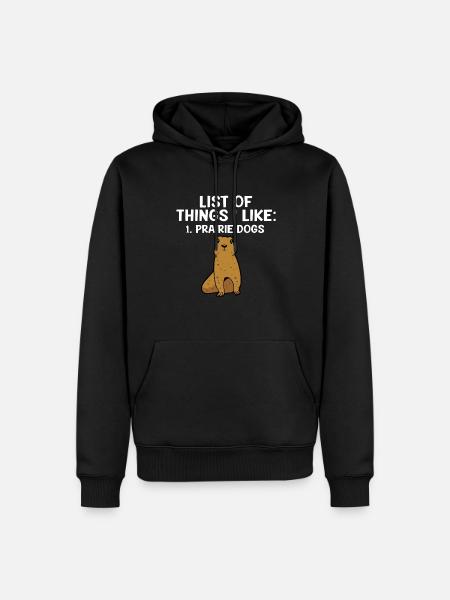 Prairie dog - Men’s Premium Organic Hoodie - black
