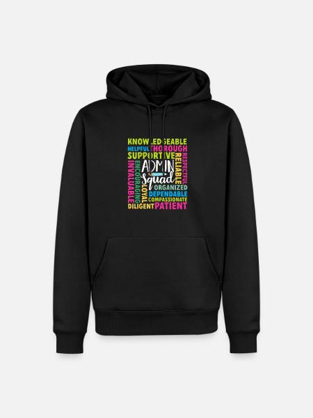 Secretary Administrative Assistant Office Clerk - Men’s Premium Organic Hoodie - black