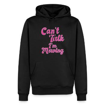 Funny Meme Can't Talk Im Mewing Facial Tongue - Männer Premium Bio Hoodie - Schwarz - Vorne - Nico (187cm)