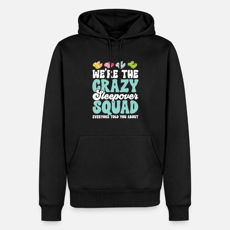 Übernachtungsparty Pyjama Pyjamaparty - Männer Premium Bio Hoodie - Schwarz
