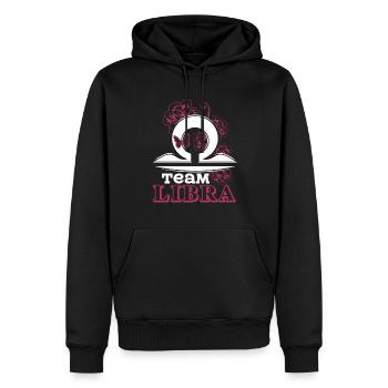 Libra Team Libra Sign Of Zodiac - Men’s Premium Organic Hoodie - black - Front - Nico (187cm)